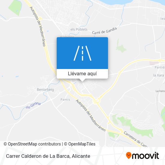 Mapa Carrer Calderon de La Barca