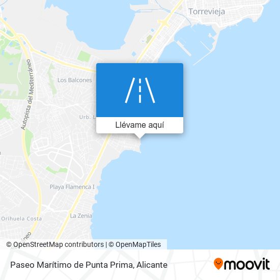 Mapa Paseo Marítimo de Punta Prima