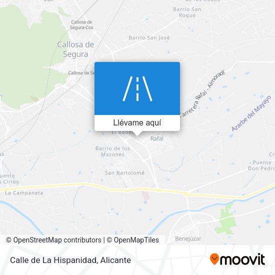 Mapa Calle de La Hispanidad