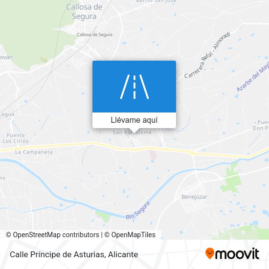 Mapa Calle Príncipe de Asturias