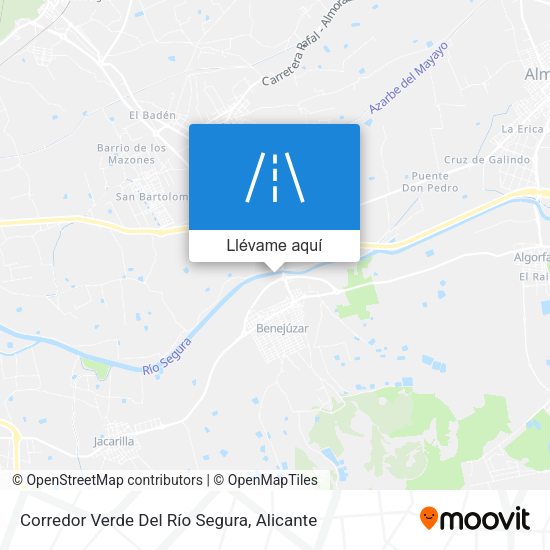 Mapa Corredor Verde Del Río Segura