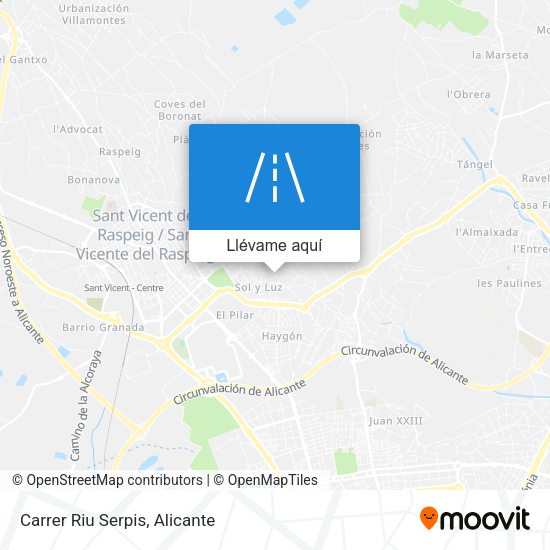 Mapa Carrer Riu Serpis
