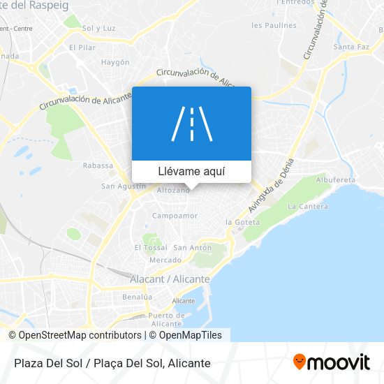 Mapa Plaza Del Sol / Plaça Del Sol