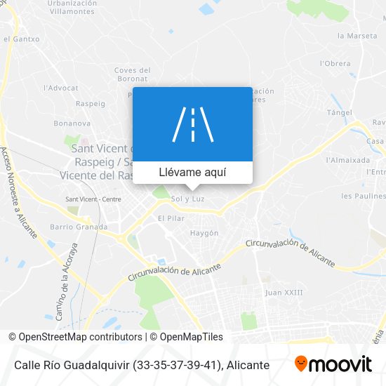 Mapa Calle Río Guadalquivir (33-35-37-39-41)