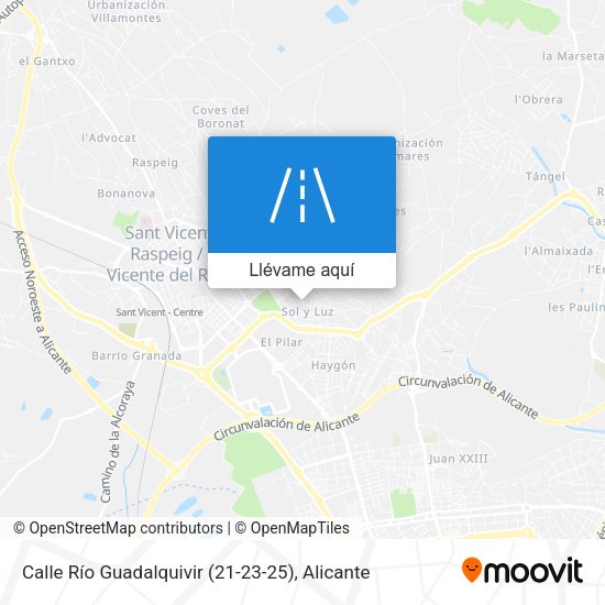 Mapa Calle Río Guadalquivir (21-23-25)