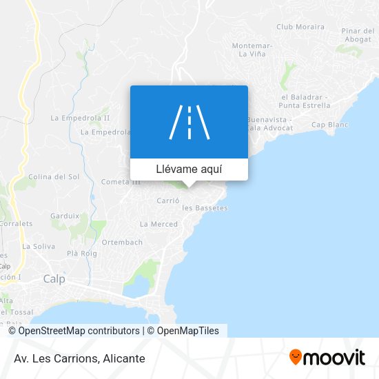 Mapa Av. Les Carrions
