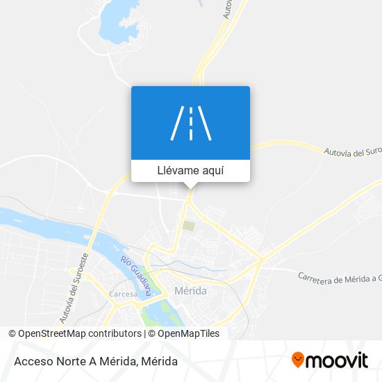 Mapa Acceso Norte A Mérida