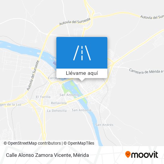 Mapa Calle Alonso Zamora Vicente