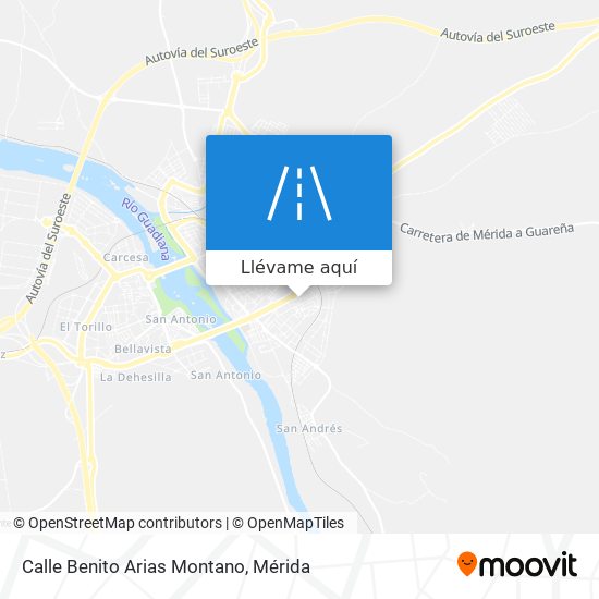 Mapa Calle Benito Arias Montano