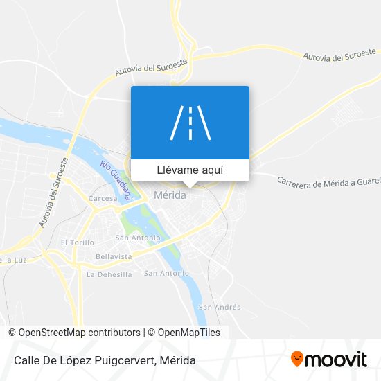 Mapa Calle De López Puigcervert