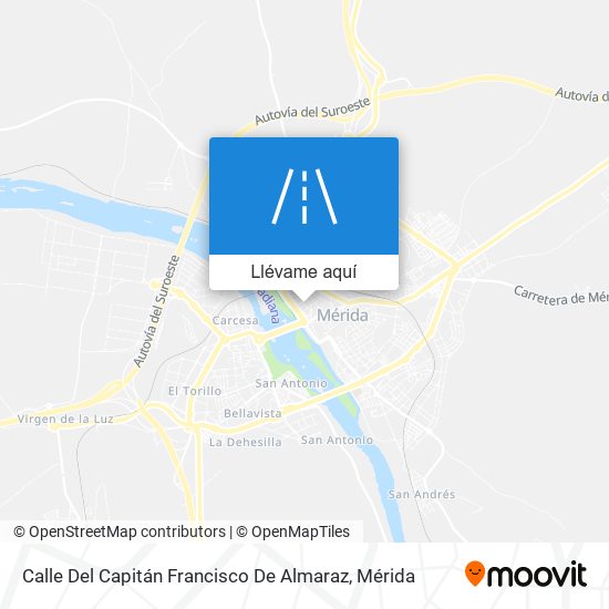 Mapa Calle Del Capitán Francisco De Almaraz
