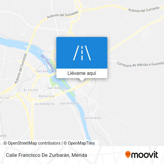 Mapa Calle Francisco De Zurbarán