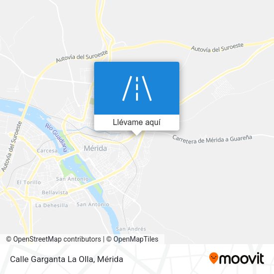 Mapa Calle Garganta La Olla