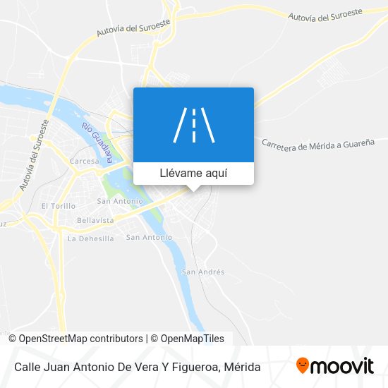 Mapa Calle Juan Antonio De Vera Y Figueroa