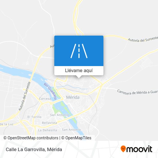 Mapa Calle La Garrovilla