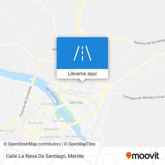 Mapa Calle La Nava De Santiago