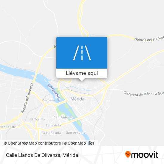 Mapa Calle Llanos De Olivenza