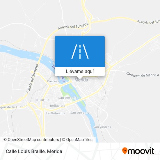 Mapa Calle Louis Braille