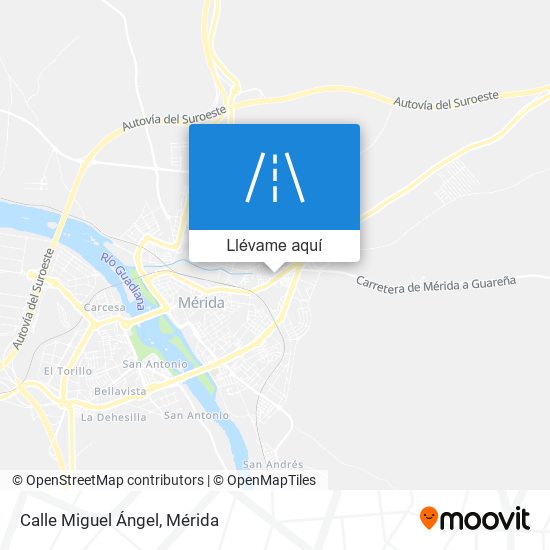 Mapa Calle Miguel Ángel