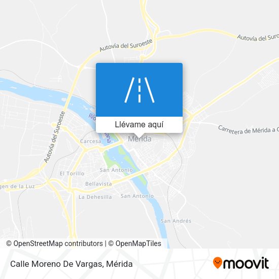 Mapa Calle Moreno De Vargas