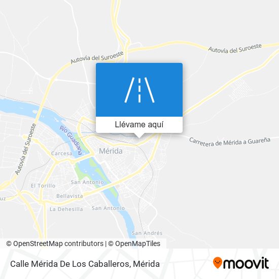 Mapa Calle Mérida De Los Caballeros