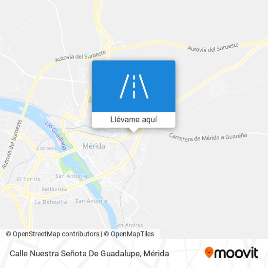 Mapa Calle Nuestra Señota De Guadalupe