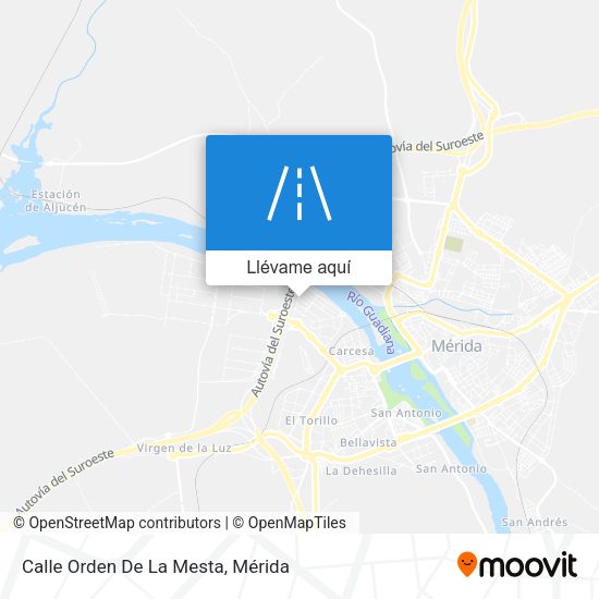 Mapa Calle Orden De La Mesta