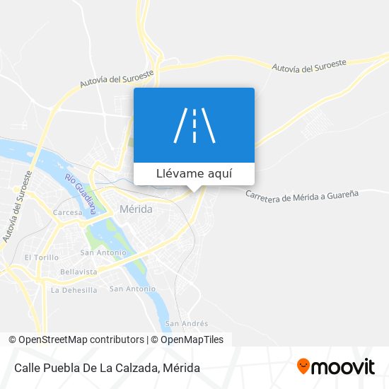 Mapa Calle Puebla De La Calzada