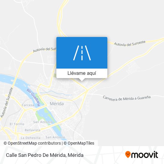 Mapa Calle San Pedro De Mérida