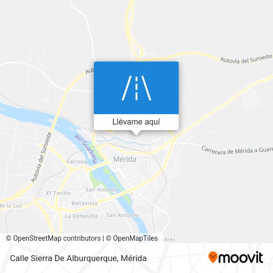 Mapa Calle Sierra De Alburquerque