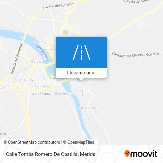 Mapa Calle Tomás Romero De Castilla