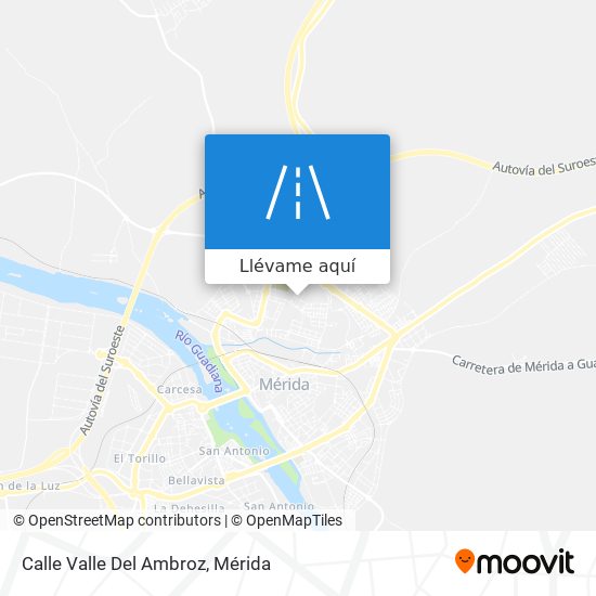 Mapa Calle Valle Del Ambroz