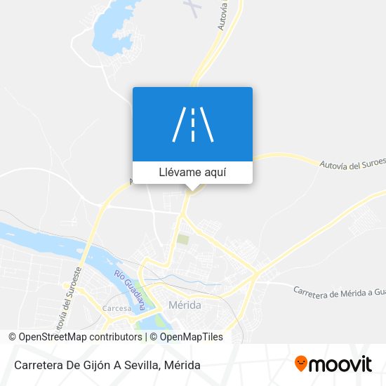 Mapa Carretera De Gijón A Sevilla