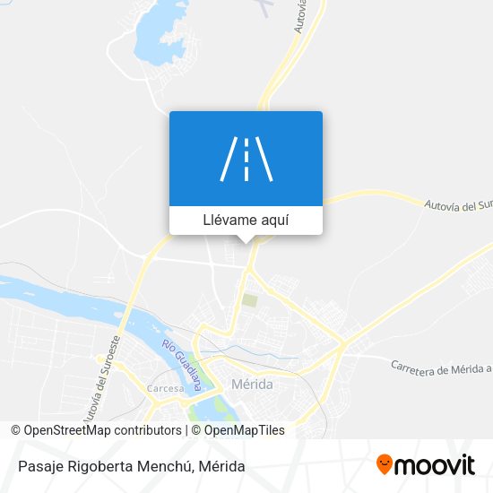 Mapa Pasaje Rigoberta Menchú