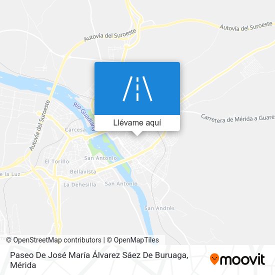 Mapa Paseo De José María Álvarez Sáez De Buruaga