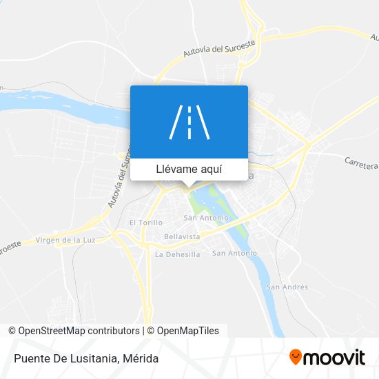 Mapa Puente De Lusitania