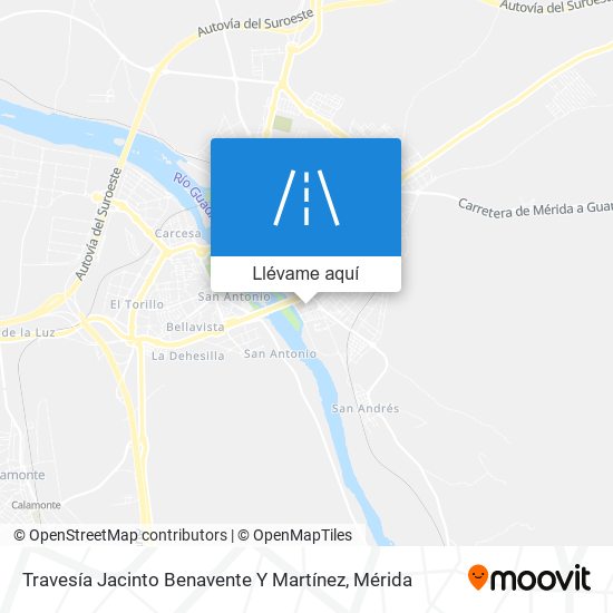Mapa Travesía Jacinto Benavente Y Martínez