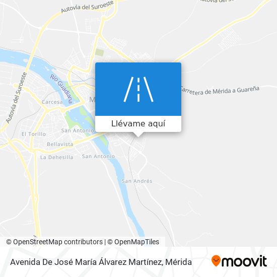 Mapa Avenida De José María Álvarez Martínez