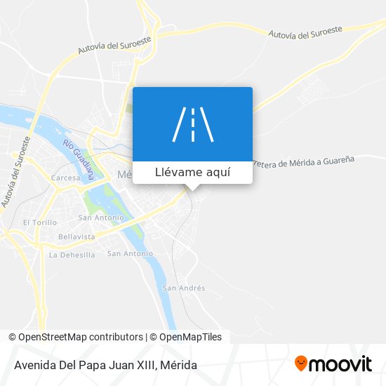 Mapa Avenida Del Papa Juan XIII