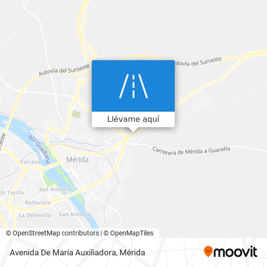 Mapa Avenida De María Auxiliadora