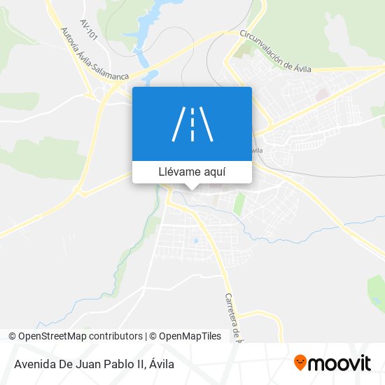 Mapa Avenida De Juan Pablo II