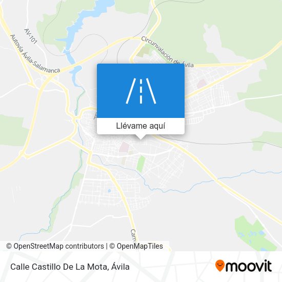 Mapa Calle Castillo De La Mota