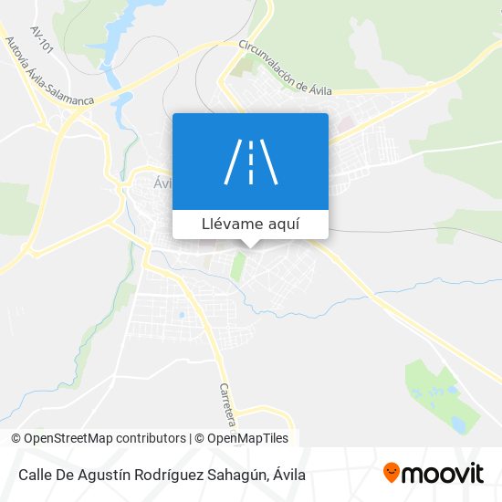 Mapa Calle De Agustín Rodríguez Sahagún