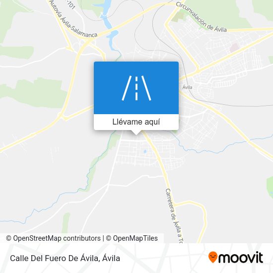Mapa Calle Del Fuero De Ávila