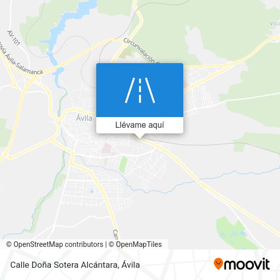 Mapa Calle Doña Sotera Alcántara