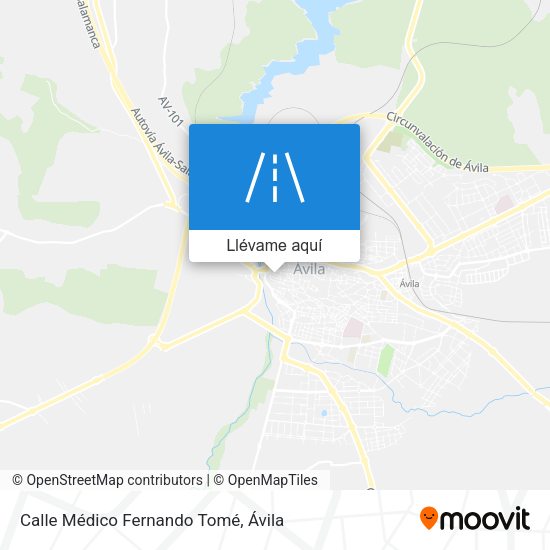 Mapa Calle Médico Fernando Tomé