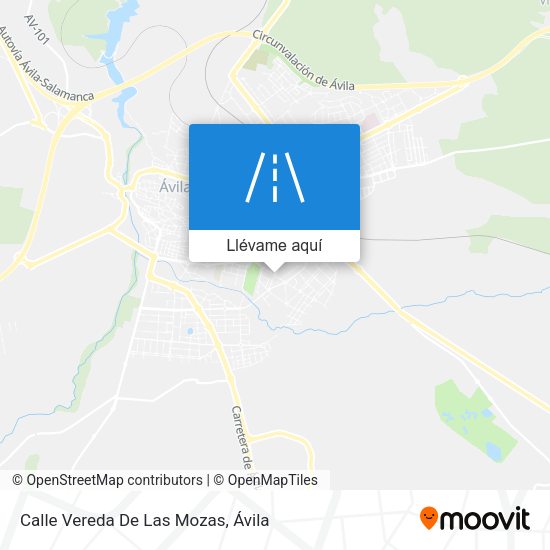 Mapa Calle Vereda De Las Mozas