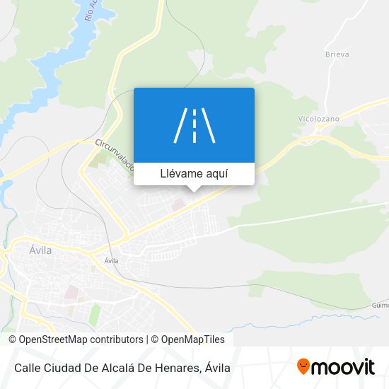 Mapa Calle Ciudad De Alcalá De Henares