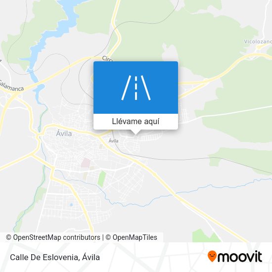 Mapa Calle De Eslovenia