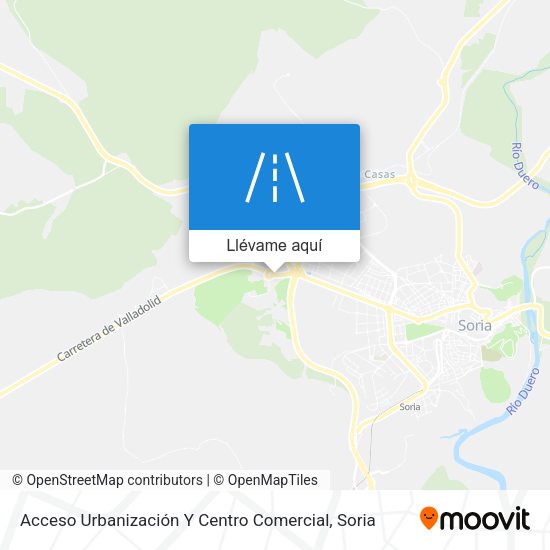 Mapa Acceso Urbanización Y Centro Comercial